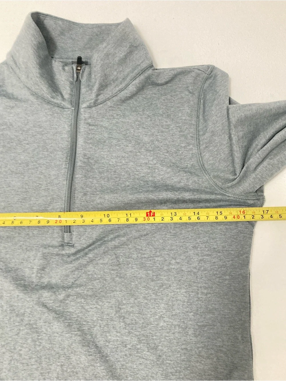 Vuori Women’s Halo Essential Half Zip Mock Neck M Dreamknick  Heather GrayVW284 - Picture 7 of 16